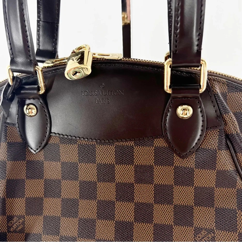 LOUIS VUITTON Damier Ebene Verona PM Satchel Shoulder Bag Authentic